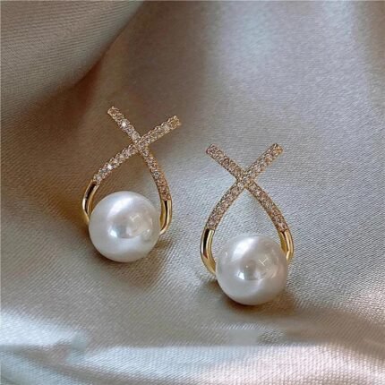 Pearl Embrace Drop Earrings