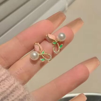 Peach Blossom Pearls