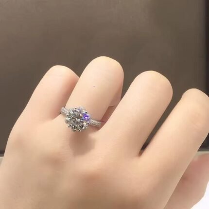 Radiant Solitaire Elegance Ring