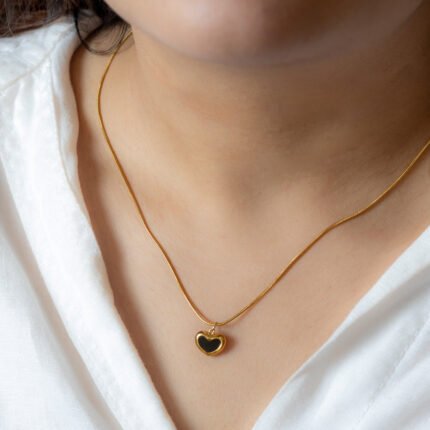 Obsidian Heart Necklace