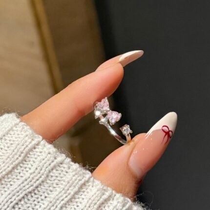 Sparkling Bow Bliss Ring