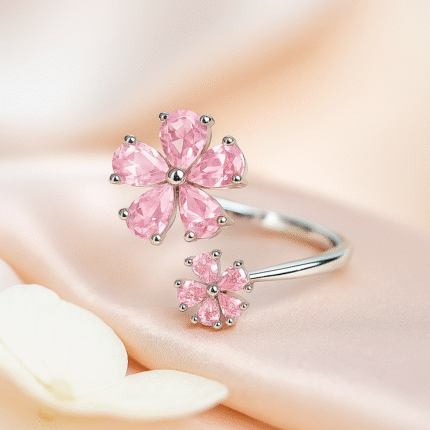 Blush Petal Duo Ring