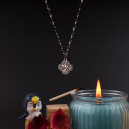 Crystal Clover Whisper Necklace